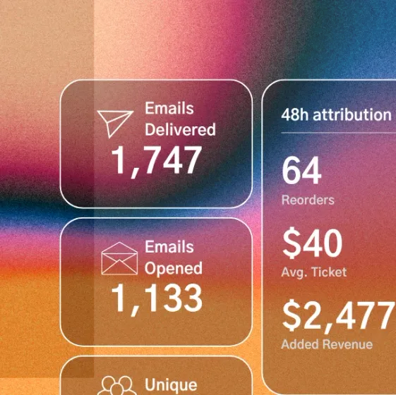 Graphic showing stylized version of our remarketing tool